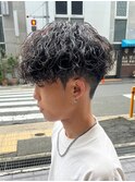 マッシュスパイラルパーマツイストスパイラル波巻きメンズ