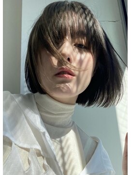 ムーン バイ ケンジ(moon by KENJE) 小顔似合わせカットナチュラル丸みショートボブハンサムショート