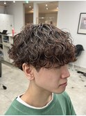 波巻きスパイラルパーマ波巻きパーマメンズパーマ新潟万代