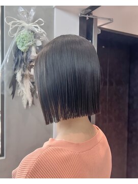 ロンドシエル 横浜(Lond ciel) イメチェン外ハネボブ美髪ワイドバングレイヤー髪質改善縮毛矯正