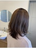 白髪ぼかしハイライト　明るい白髪染め　30代、40代、50代