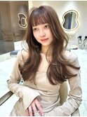 愛されヘアレイヤーカットブラウンブリーチ無し