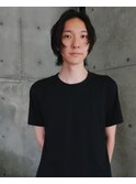 中性的メンズヘア色気ボブメンズかきあげヘアメンズボブ