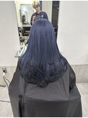 ネイビーブルー×レイヤー×エンドカラー
