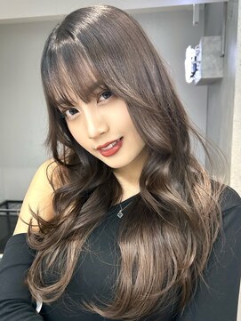 ヴェイン 渋谷(vain) チョコレートブラウンくびれ巻きレイヤーカット