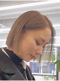 大人ボブ 髪質改善 ストレート 縮毛矯正