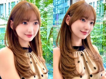 アンセンスバイモードケイズ 銀座店(ANSENS by MODE K's)の写真/【銀座/銀座一丁目】顔周りの質感を計算し、立体的に繋がるレイヤーカットで大人可愛いヘアへ♪