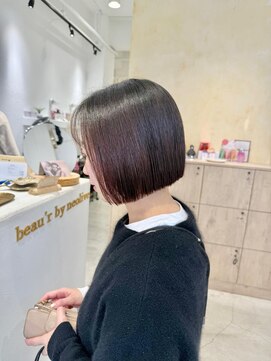 ビューバイネオリーブ 用賀店(Beau'r by neolive) ミディアムヘア暗めカラーグランマッシュデザインカラー《用賀》