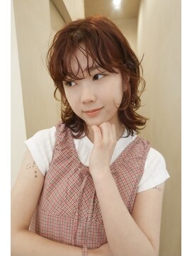 スニュウ(snuw) 【snuw_ayano】オレンジブラウン/暖色カラー/ミディアム