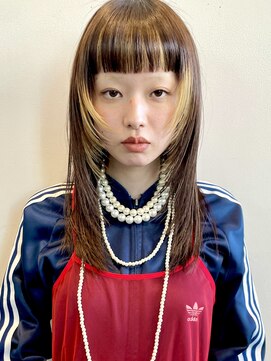 ハッシュカット☆ワイドバング☆ハイライト