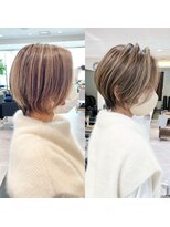 バンプ ギンザ(BUMP GINZA)&nbsp;30代40代50代ハイライト銀座ショートヘア　松