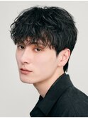 名古屋栄シャドウパーマメンズマッシュウルフ無造作ツーブロック