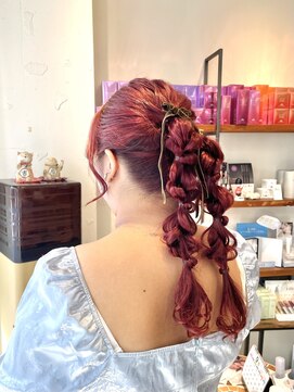 リーナ ビューティガーデン(LiNA BeautyGarden) 編みおろしツインヘアセット