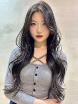 レーヴバイロンド 仙台(Reve by Lond) 髪質改善縮毛矯正レイヤーカットダークパープル顔まわり韓国仙台