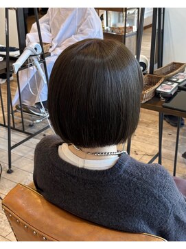 セットアップ 岡山北長瀬店(SET-UP) タッセルボブ×オリーブブラウン