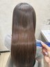 【サラツヤ髪に☆】髪質改善ストレート+超音波トリートメント¥22550→¥19167