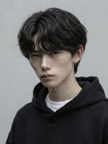 メンズサロン サンド 横浜(Men's salon sand) センターパートで魅せる王道マッシュパーマ