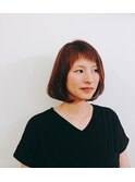 ナチュラルゆるふわショートバング