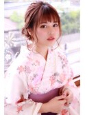 色っぽルーズアップ 大人可愛い浴衣スタイル
