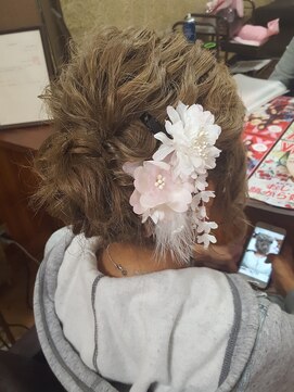 エクステンション クーチャー(Extention Cu'cha) ルーズめ 下めでまとめスタイル(*'ω'*)