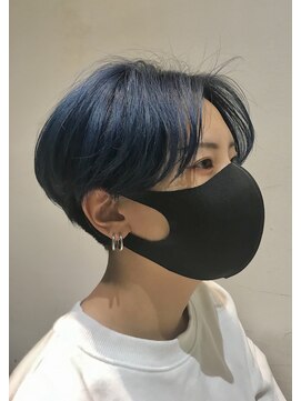 アレクサンドルオブカラーズカナザワ(ALEXANDRE OF COLORS KANAZAWA) ネイビー×ハンサムショート