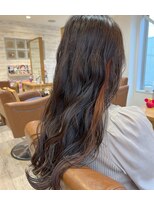 ラボヌールヘアー 宇都宮店(La Bonheur hair)&nbsp;ロングレイヤー×イヤリングカラー