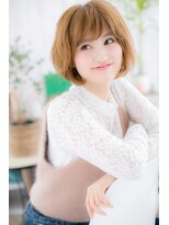 外国人風ニュアンスカール3Dカラーウルフボブc1