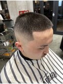 バーバー　刈り上げショート/アップバング/フェードカット