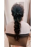 20代30代40代♪お呼ばれ大人かわいい編み込み風アレンジ