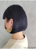 ブルーブラック×ミニボブ_743S15115