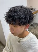 強すぎない王道波巻きパーマ