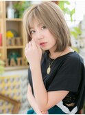 外国人風インナーハイライト前下がりミニボブc5浦和10代20代30代