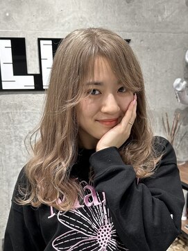 オルズ 渋谷(ALLZ) ミルクティーダブルカラーハイトーンケアブリーチケアカラー