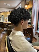 波巻きパーマ