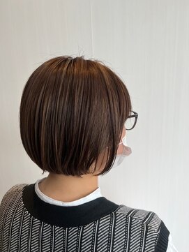 ミナモ(MINAMO) ことりベージュ/内巻きボブ/くすみベージュ/20代30代40代50代