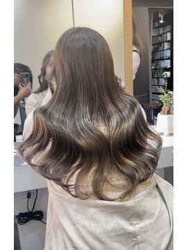 ブレンド 渋谷(BLend) 前髪アンブレラカラーこなれミディイメチェンウェーブパーマ