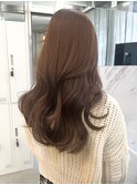 艶暖色ベージュ＊ミルクベージュ/ブリーチ無しダブルカラー