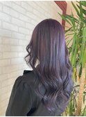 30代40代大人可愛い髪質改善カラーラベンダーグレージュ透明感