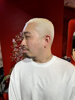 メリケンバーバーショップ トーキョー(MERICAN BARBERSHOP TYO)&nbsp;メンズカットアップバングツーブロックパーマフェード259シマズ