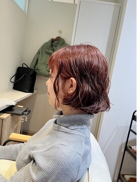 アロッタ 梅田茶屋町(alotta) ボブパーマツヤカラー