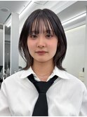 ミディアムボブ×インナーカラー