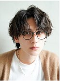 天神メンズゆるめシャドウパーマスパイラルパーマフェザーパーマ