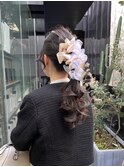 ポニーテールヘアアレンジ