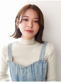 外ハネボブ×シースルーバング