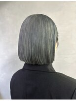 エイト ヘアサロン 渋谷本店(EIGHT)&nbsp;ぱつっとbob×シルバーグレー