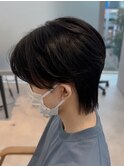 センターパートウルフ