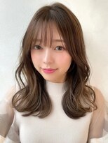 ロンドルピナス 小倉(Lond Lupinus) ミディアムヘア暗めカラー/デザインカラー/フェイスフレーミング