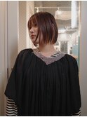 【ボブ/星亘祐】顎下ボブ/インナーカラー