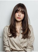 レイヤーカット/ハッシュカット/ミディアムレイヤー/髪質改善