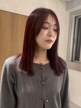 ラミエ バイ メルト 吉祥寺(lamie by melt) 小川/ブリーチなしwカラーミディアムレッドブラウン小顔